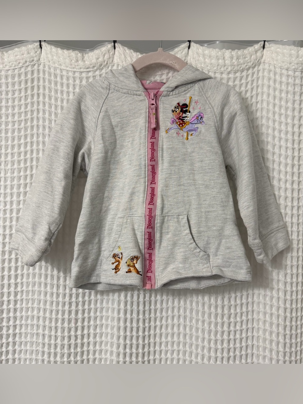 Girls Walt Disney World Park Life Embroidered Zip Up Hoodie Sweatshirt